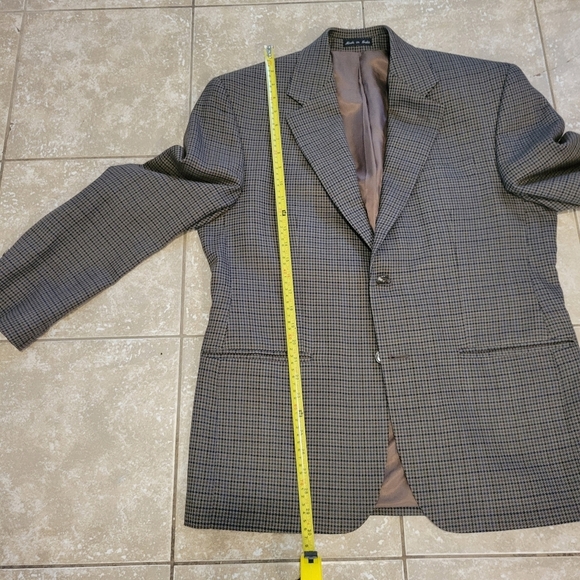 Lauren Ralph Lauren Men's Houndstooth Preppy Wool Blazer Suit Jacket. Size 40S - Picture 10 of 10